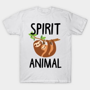 Sloth Is My Spirit Animal. Funny Sloth Shirt. T-Shirt